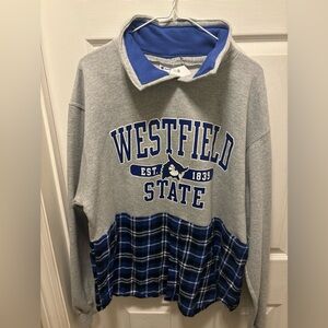 Westfield State College up cycled sweatshirt- Mens XL